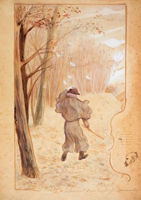Paul Verlaine dans un paysage hivernal (1886-1896)